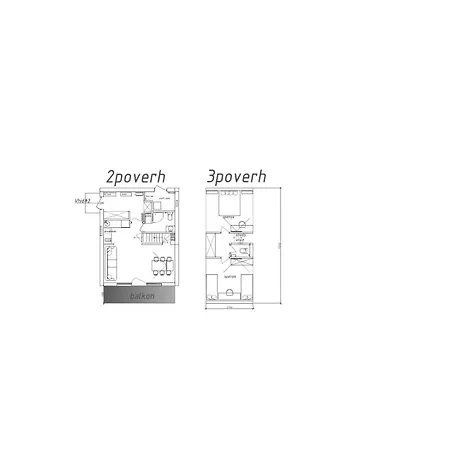 Apartment двоповерхові у Freeman-3b з альтанкою та грилем