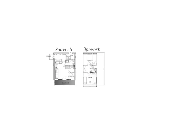 Appartamento Freeman-3b двоповерховий з кухнею, альтанкою, грилем 6місний
